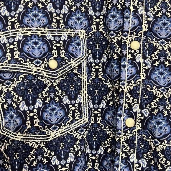 Rock & Roll Cowboy XL Blues and white. - Picture 2 of 4